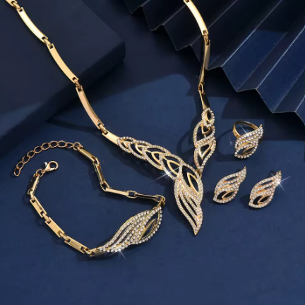 Conjunto de Joias de Metal Femininas