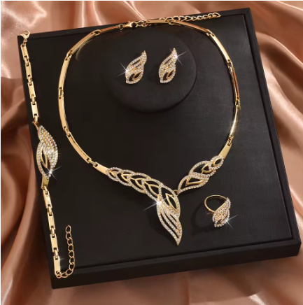 Conjunto de Joias de Metal Femininas